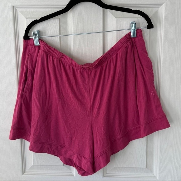 Tommy John Womens 2 Piece Pink Lounge Pajama Short Set Size XXL - Picture 2 of 8